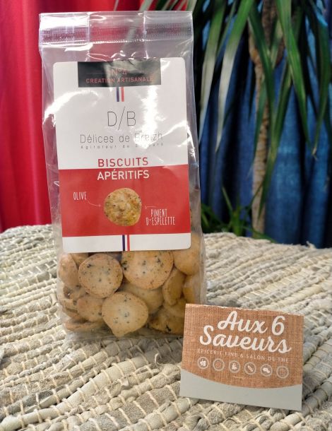 Biscuits Apéritif (Olive & Piment d'Espelette)